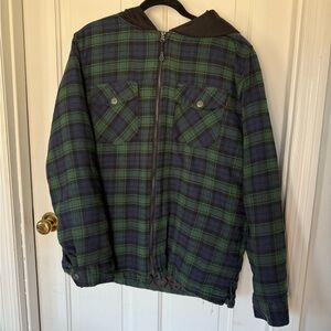 Green and Blue Plaid Jacket
